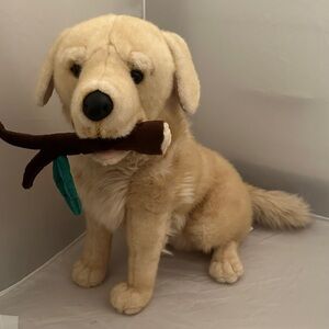 FAO Schwartz Yellow Lab with Twig- 18.5”